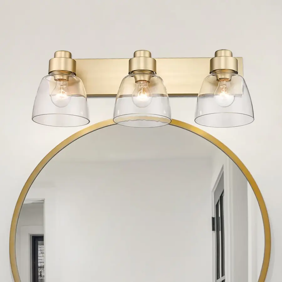 Golden Lighting Remy 3-Light Vanity in Brushed Champagne Brass - Image 5