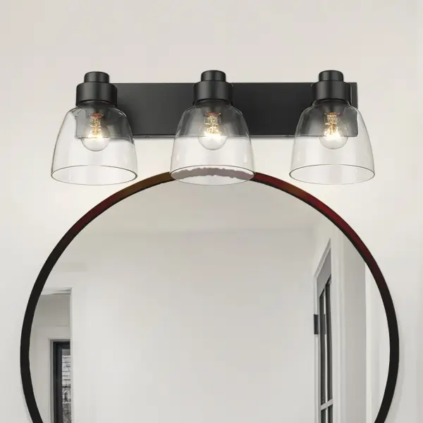 Golden Lighting Remy 3-Light Vanity in Matte Black - Image 6