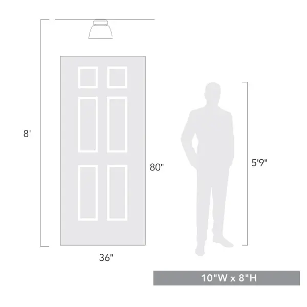 Golden Lighting Remy 1-Light Flush Mount in Matte Black - Image 7