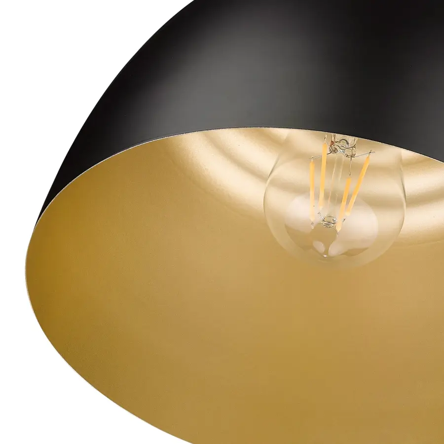 Holmes One Light Flush Mount in Matte Black - Image 4