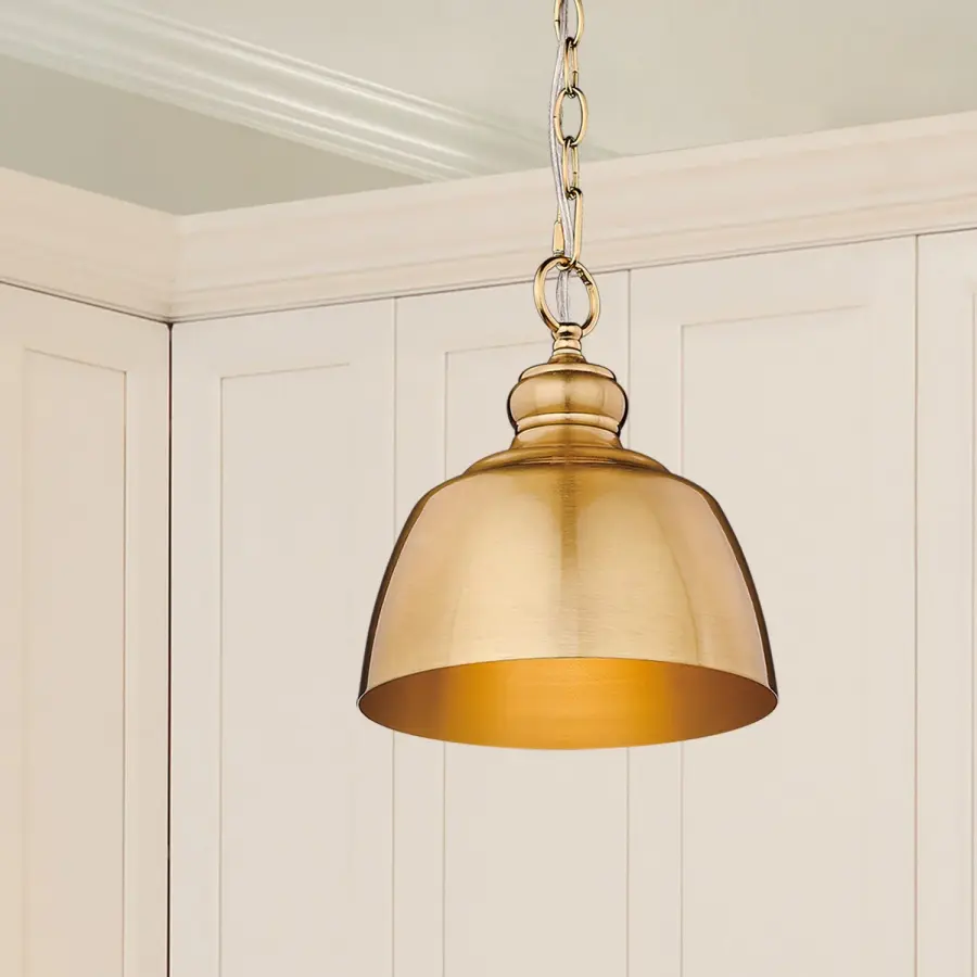Holmes One Light Mini Pendant in Modern Brushed Gold - Image 6