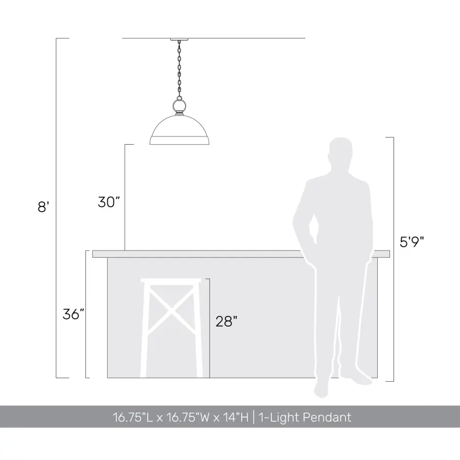 Lincoln One Light Pendant in Green Patina - Image 9