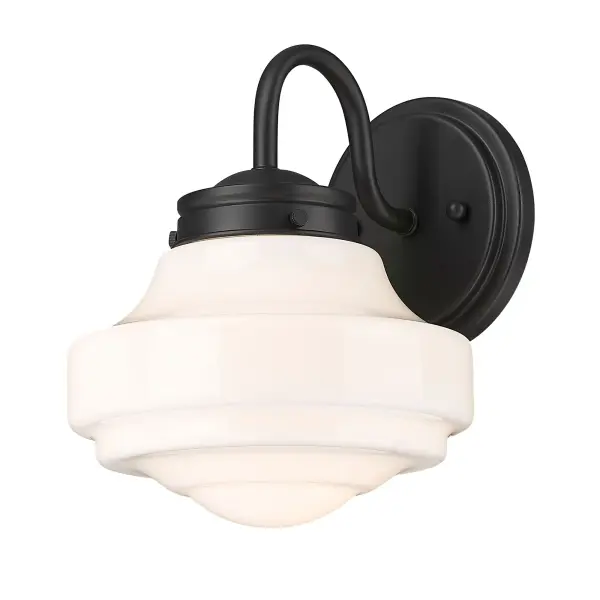 Golden Lighting Ingalls 1-Light Wall Sconce in Matte Black - Image 1