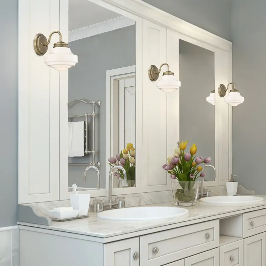 Golden Lighting Ingalls 1-Light Wall Sconce in Modern Brass - Image 2