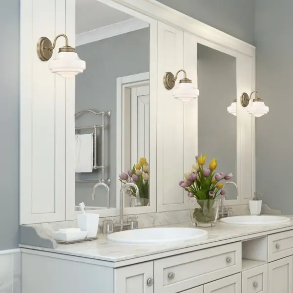 Golden Lighting Ingalls 1-Light Wall Sconce in Modern Brass - Image 4