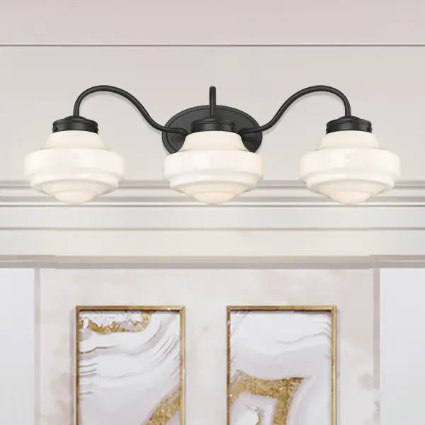 Golden Lighting Ingalls 3-Light Vanity in Matte Black - Image 5