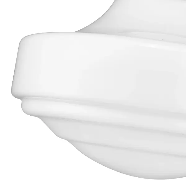 Golden Lighting Ingalls 16" Pendant in Matte Black and Vintage Milk Glass - Image 3