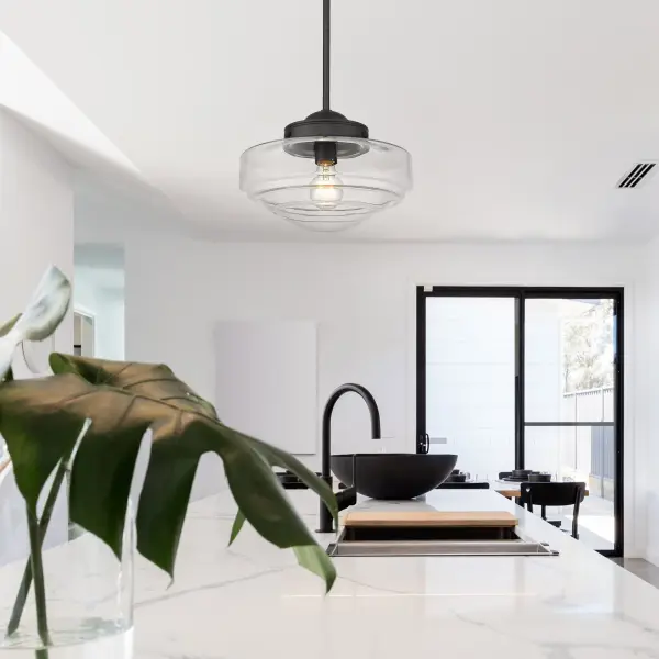 Golden Lighting Ingalls 1-Light Pendant in Matte Black - Image 2
