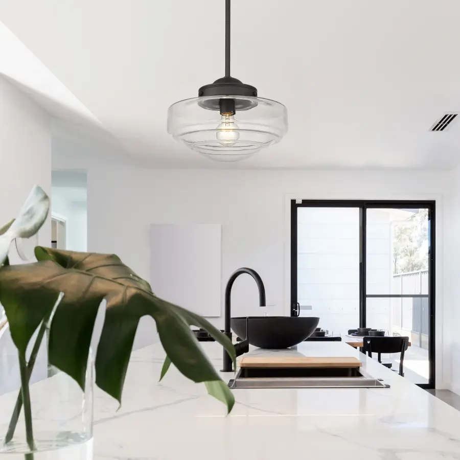 Golden Lighting Ingalls 1-Light Pendant in Matte Black - Image 2