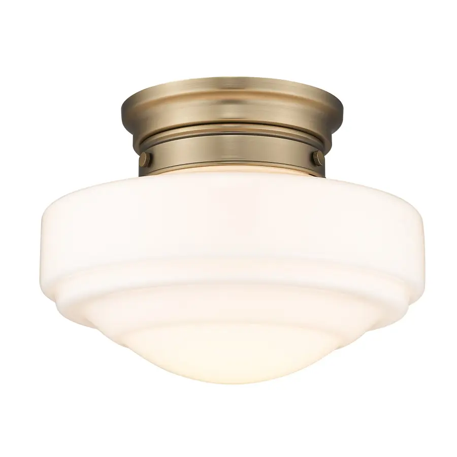 Golden Lighting Ingalls Semi-Flush Mount in Modern Brass - Image 1