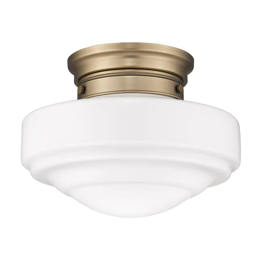 Golden Lighting Ingalls Semi-Flush Mount in Modern Brass - Image 2