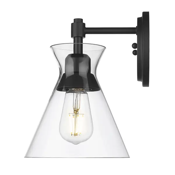 Golden Lighting Malta 1-Light Wall Sconce in Matte Black - Image 3