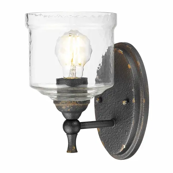 Artisanal Farmhouse Charm with Hammered Glass Detail - Image 1