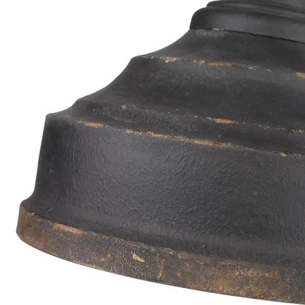 Keating Three Light Pendant in Antique Black Iron - Image 3