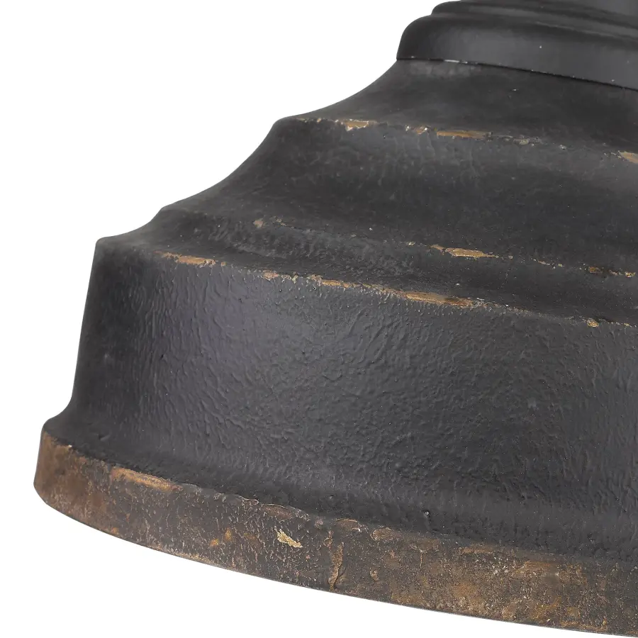 Keating Three Light Pendant in Antique Black Iron - Image 3