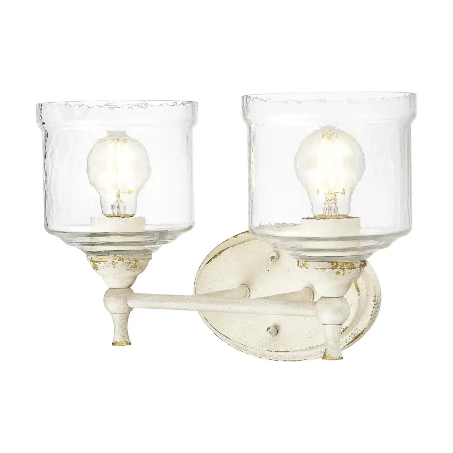 Golden Lighting Keating 2-Light Vanity in Antique Ivory - Image 1