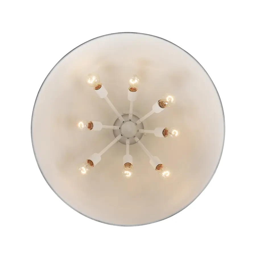 Golden Lighting Alison 8-Light Pendant in Vintage Gold and Antique Ivory - Image 2
