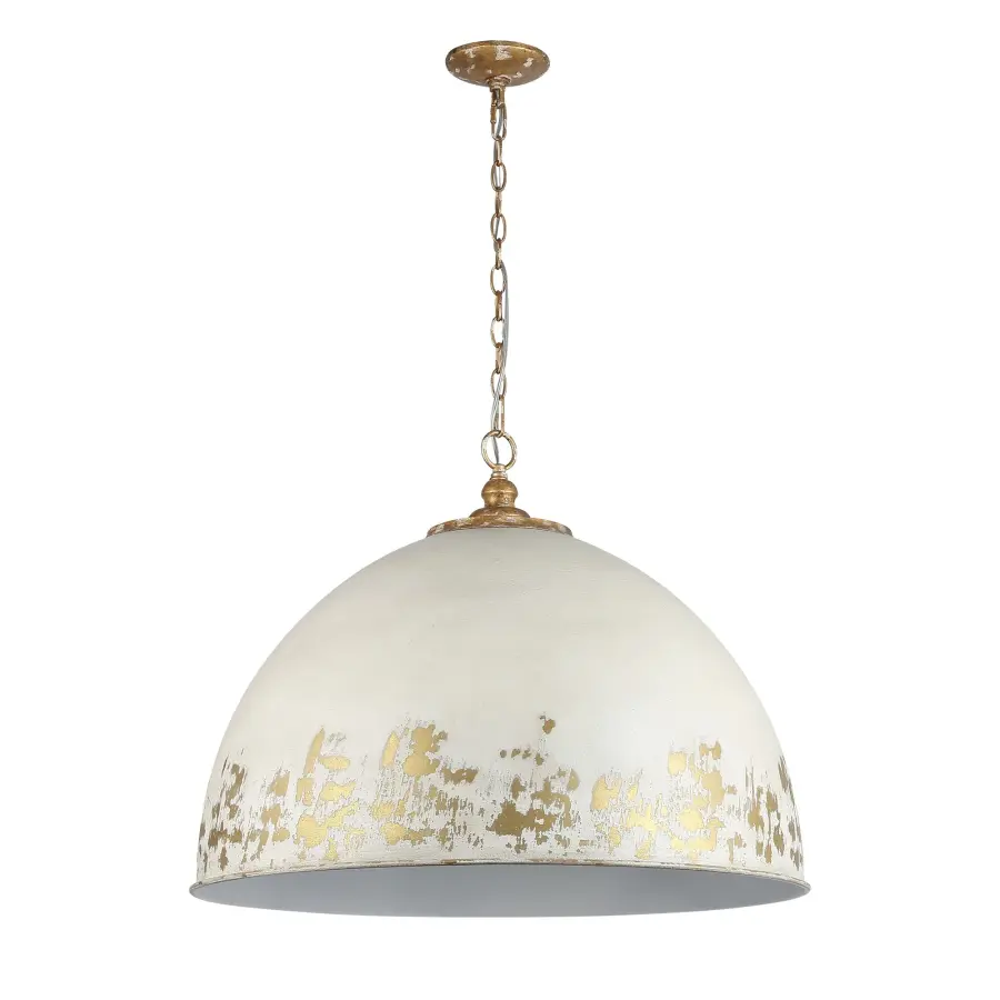 Golden Lighting Alison 8-Light Pendant in Vintage Gold and Antique Ivory - Image 5