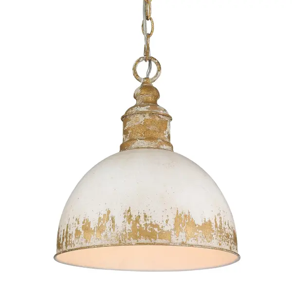 Golden Lighting Alison 1-Light Pendant in Vintage Gold - Image 1