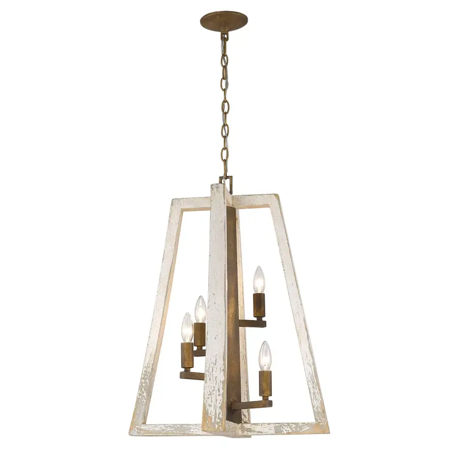 Pilar Four Light Pendant in Burnished Chestnut - Image 2