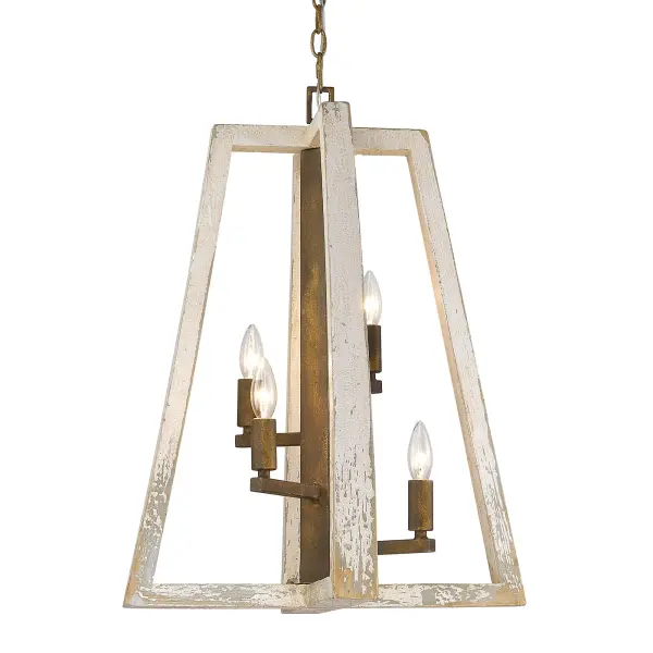 Pilar Four Light Pendant in Burnished Chestnut - Image 4