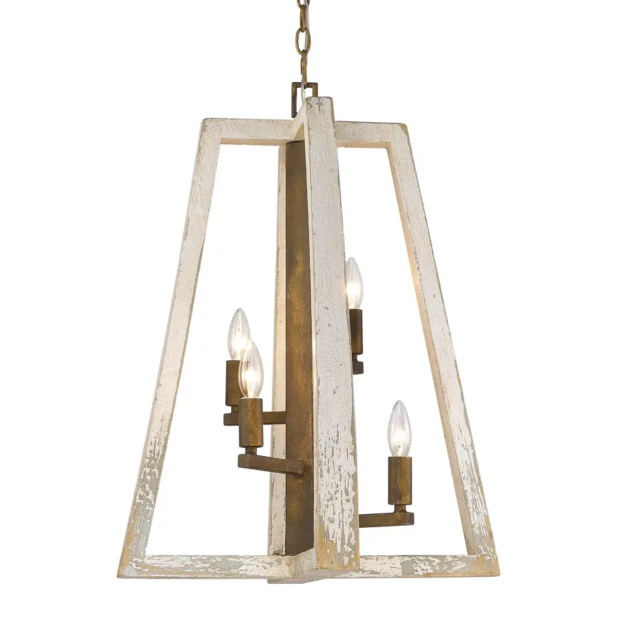 Pilar Four Light Pendant in Burnished Chestnut - Image 4