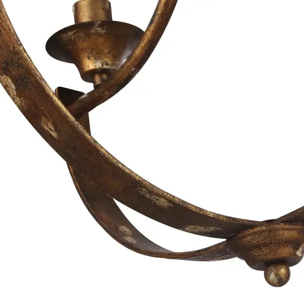 Victoria 4-Light Chandelier in Heirloom Gold - Image 5