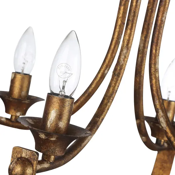 Victoria 4-Light Chandelier in Heirloom Gold - Image 6