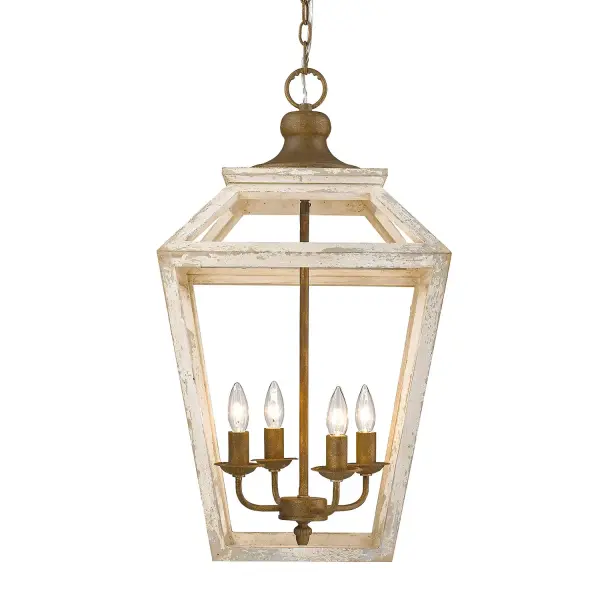 Golden Lighting Haiden 4-Light Pendant in Burnished Chestnut - Image 3