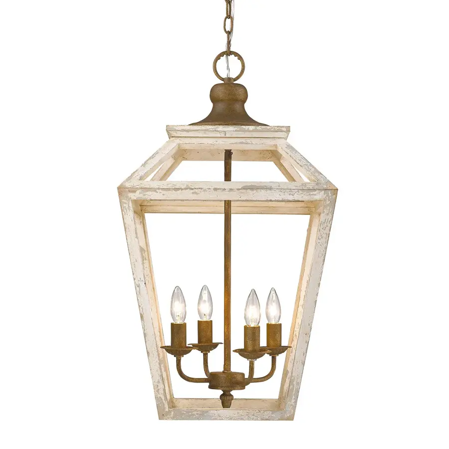 Golden Lighting Haiden 4-Light Pendant in Burnished Chestnut - Image 3