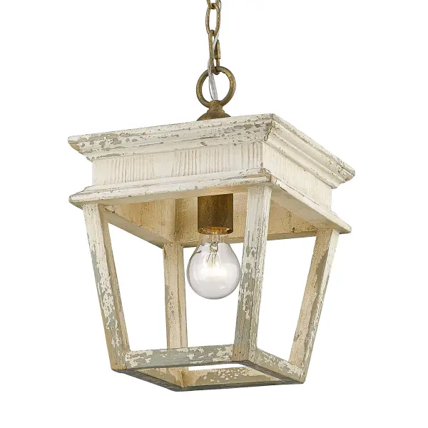 Golden Lighting Haiden 1-Light Pendant in Burnished Chestnut - Image 1