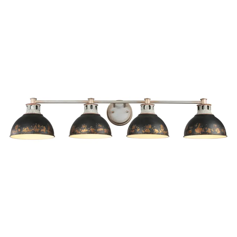 Golden Lighting Kinsley 4-Light Vanity in Antique Black Iron - Image 2