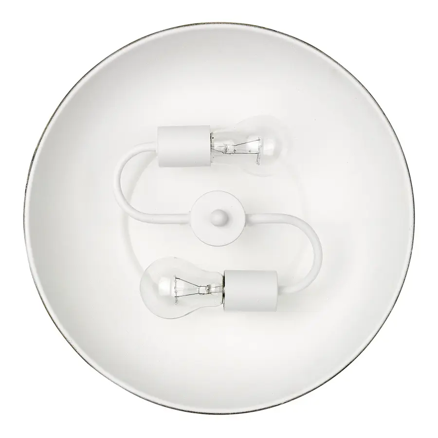 Kinsley Two Light Flush Mount in Aged Galvanized Steel - Image 4