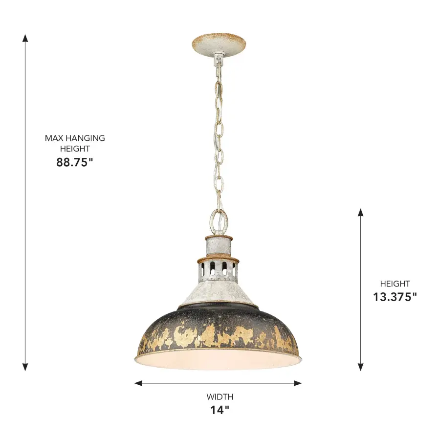 Golden Lighting Kinsley 1-Light Pendant - Image 4