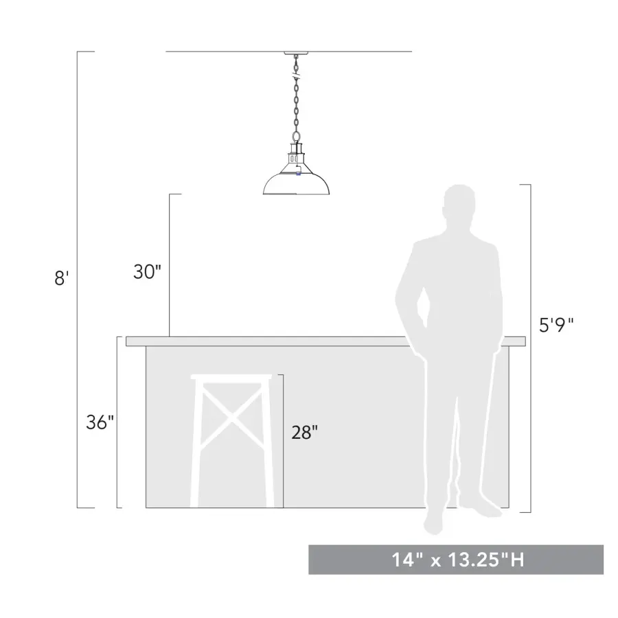 Golden Lighting Kinsley 1-Light Pendant - Image 5