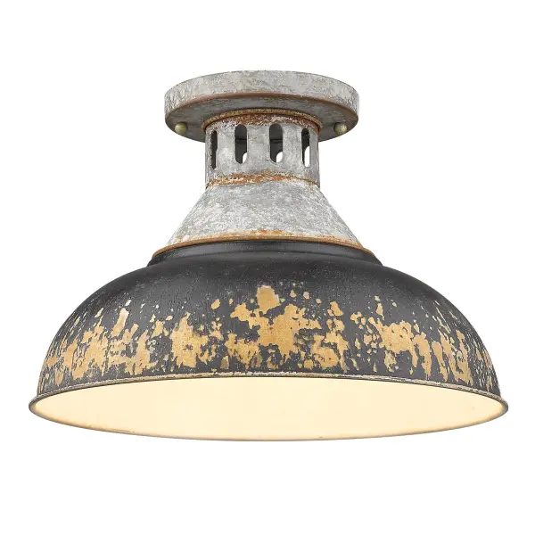 Golden Lighting Kinsley 1-Light Semi-Flush Mount - Image 1