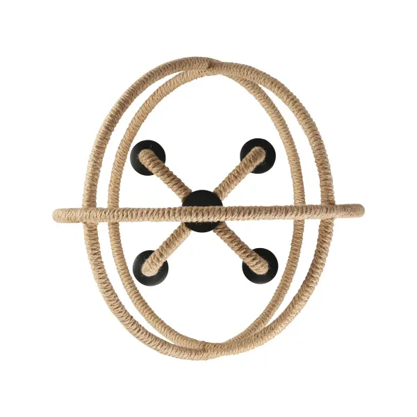 Marina 4-Light Chandelier in Natural Black - Image 4