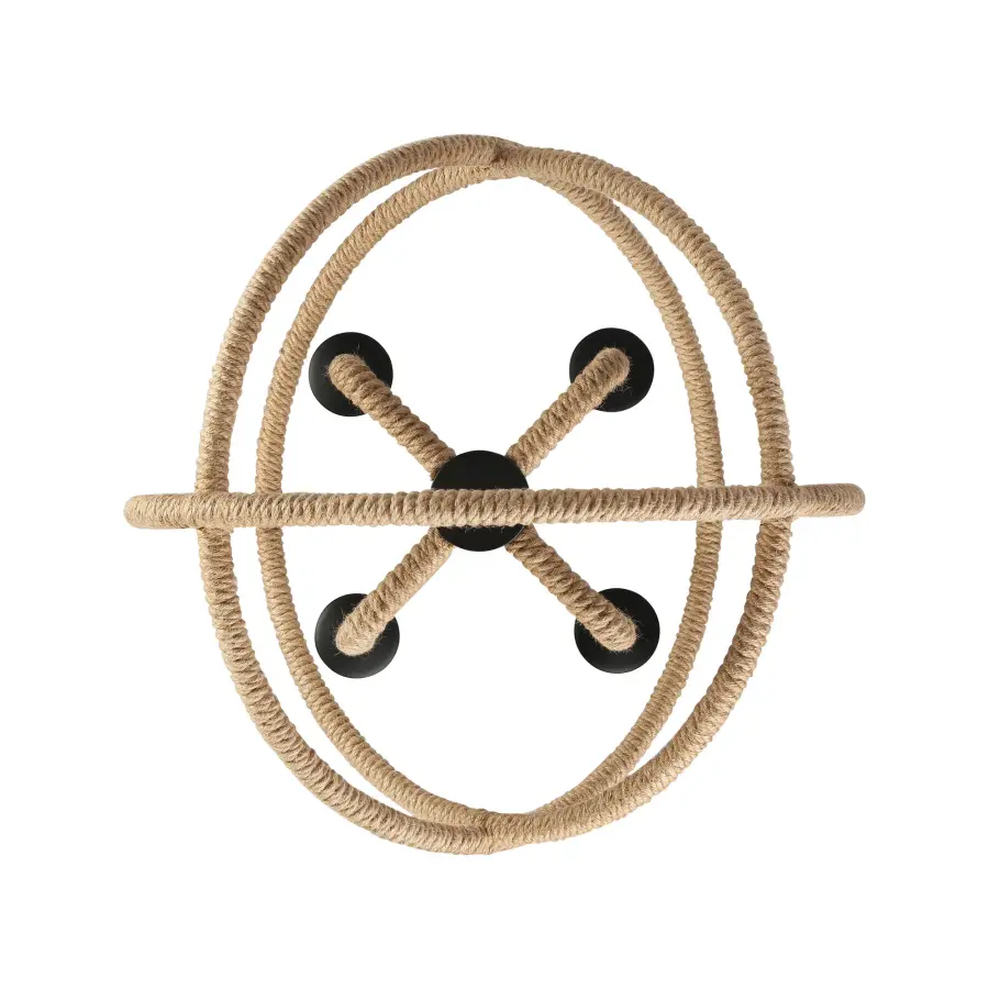Marina 4-Light Chandelier in Natural Black - Image 4
