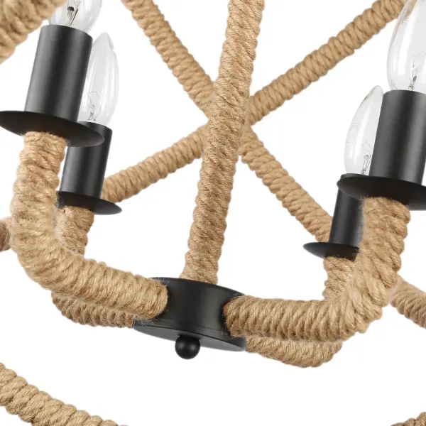 Marina 4-Light Chandelier in Natural Black - Image 6