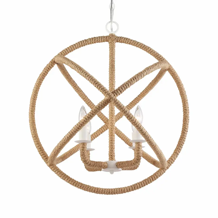 Marina 4-Light Chandelier in Natural White - Image 1