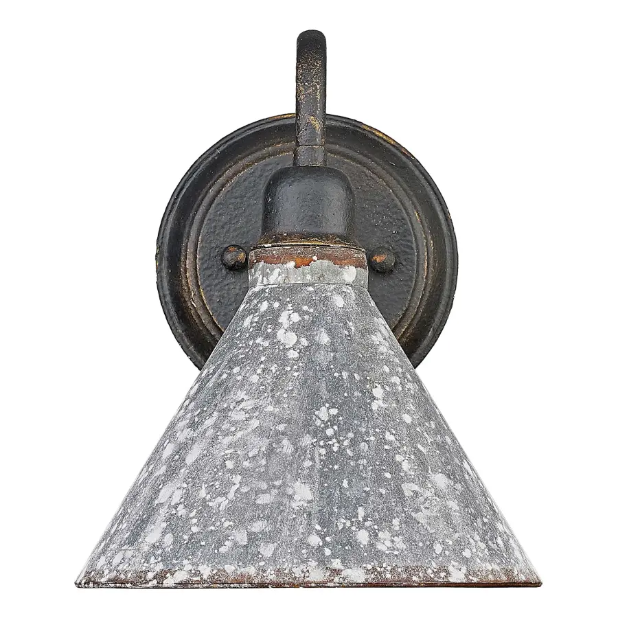 Jasper One Light Wall Sconce in Antique Black Iron - Image 2
