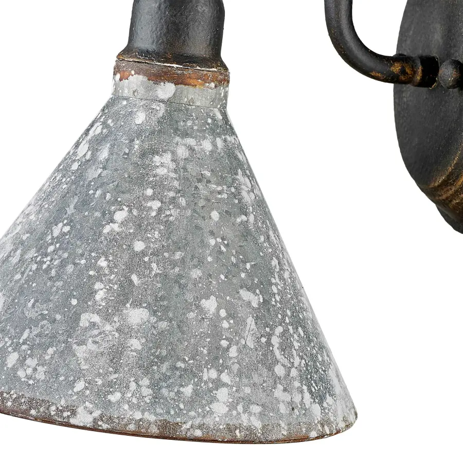 Jasper One Light Wall Sconce in Antique Black Iron - Image 5