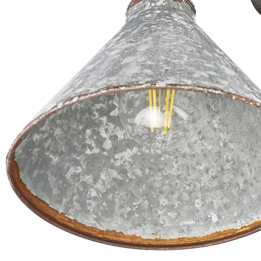 Jasper One Light Wall Sconce in Antique Black Iron - Image 6
