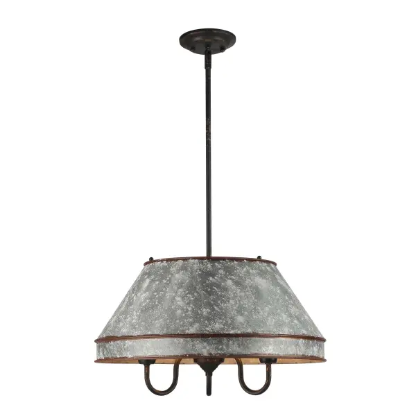Jasper Three Light Pendant in Antique Black Iron - Image 4