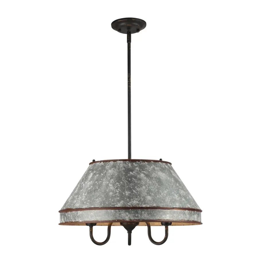 Jasper Three Light Pendant in Antique Black Iron - Image 4