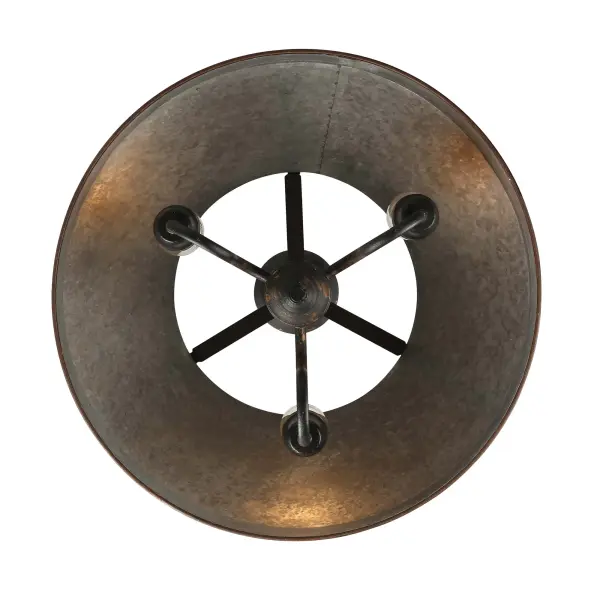Jasper Three Light Pendant in Antique Black Iron - Image 5