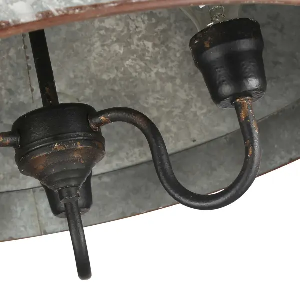 Jasper Three Light Pendant in Antique Black Iron - Image 7