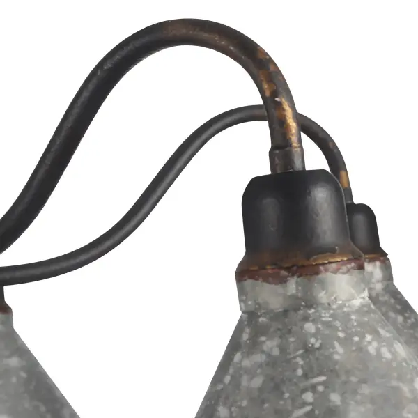 Jasper 6-Light Semi-Flush Mount in Antique Black Iron - Image 7