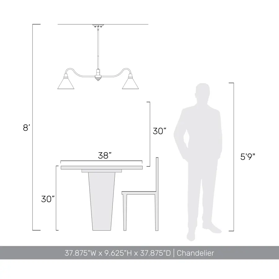 Jasper Six Light Chandelier in Antique Black Iron - Image 8