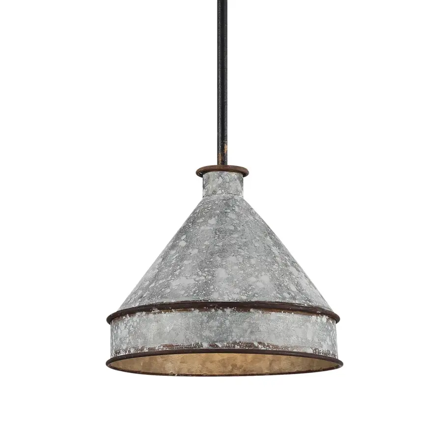 Jasper One Light Pendant in Antique Black Iron - Image 1